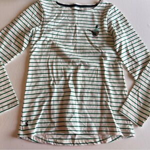 Joules striped long sleeves top bead duck New no tags shake your tail feathers